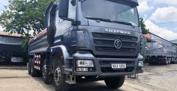 Xe ben Shacman 4 chân thiết kế mạnh mẽ